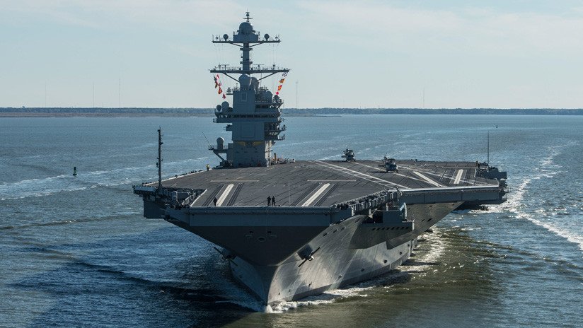 La Marina de EE.UU. someterá a pruebas de explosiones a su avanzado portaviones USS Gerald R. Ford