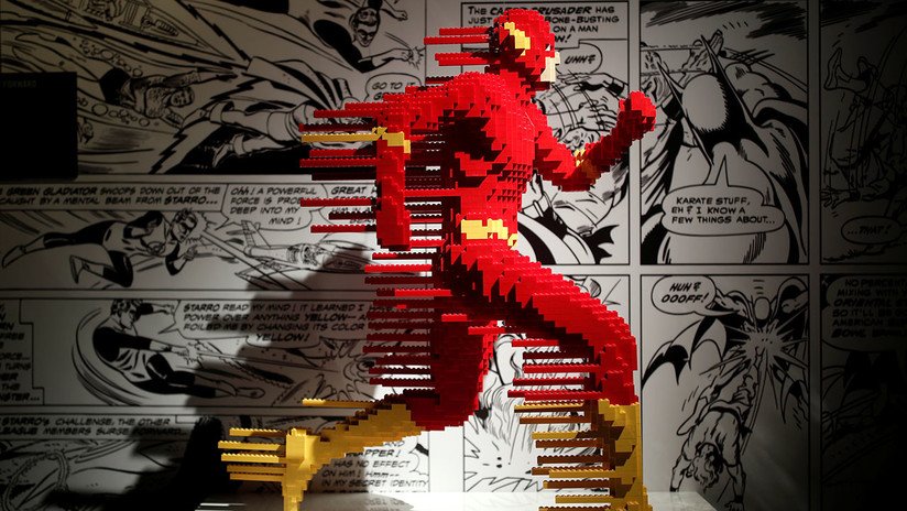 Una asombrosa exposición de superhéroes de Lego