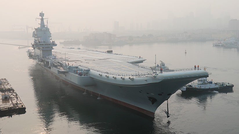 El primer portaviones construido en China completa sus pruebas marítimas