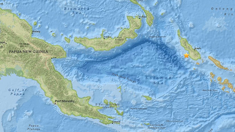 Un sismo de magnitud 5,4 sacude Papúa Nueva Guinea