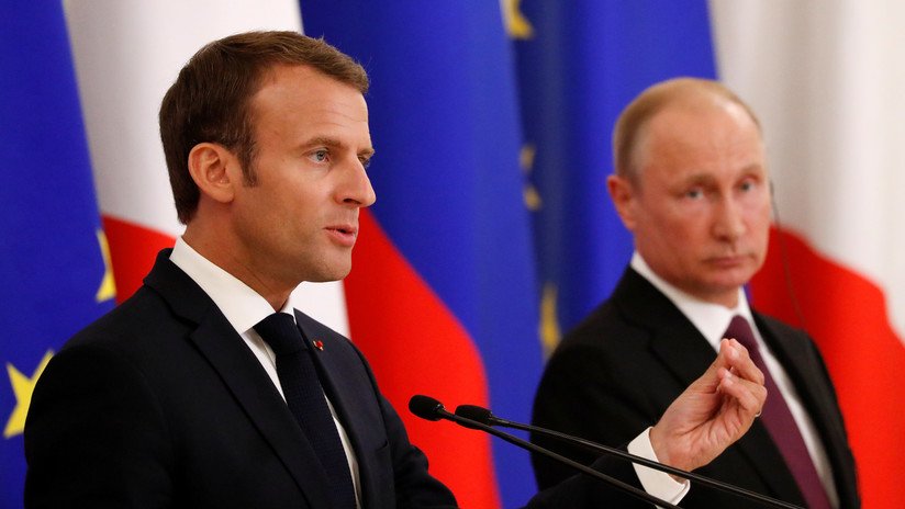Macron: "Soy muy consciente del papel insustituible de Rusia en varios asuntos internacionales"