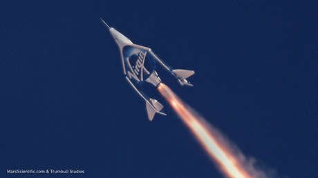 VIDEO: Así vuela la nave supersónica de Virgin Galactic por la estratósfera