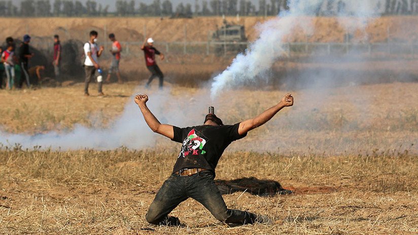 Toda la desesperación de las protestas en Gaza, en una poderosa imagen