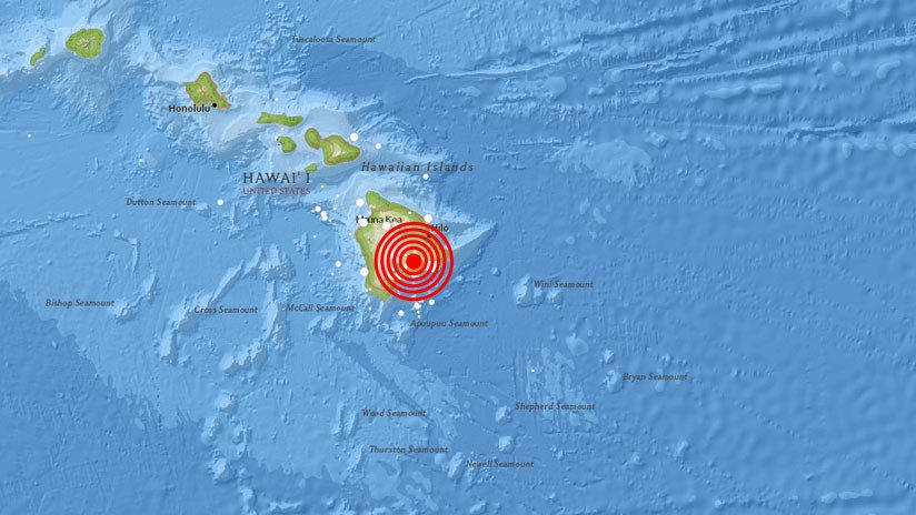 Hawái: Un sismo de magnitud 5,5 sacude la zona del volcán en erupción Kilauea 