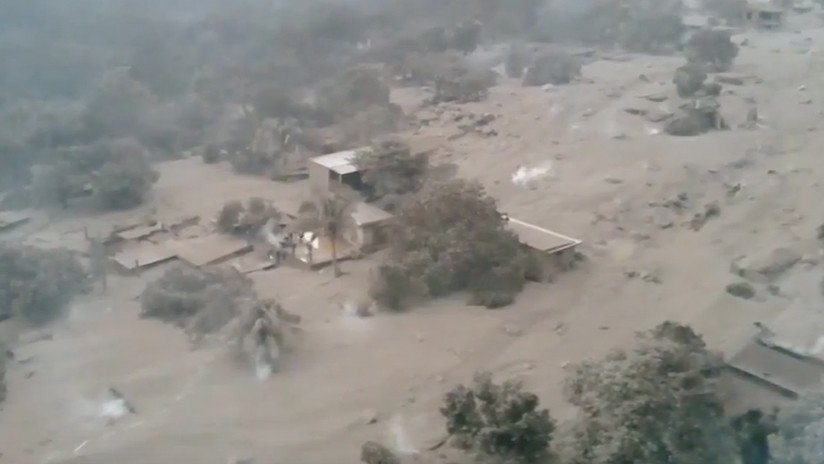 VIDEO: Un dron capta la destrucción causada por el Volcán de Fuego en Guatemala