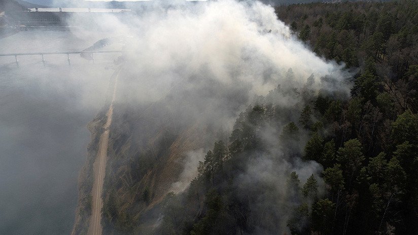 Un gran incendio forestal azota el área del desastre nuclear de Chernóbil (FOTO)