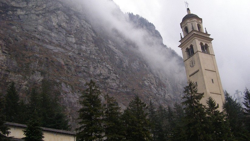 VIDEO: Una iglesia se salva por los pelos de quedar sepultada por un alud en Italia