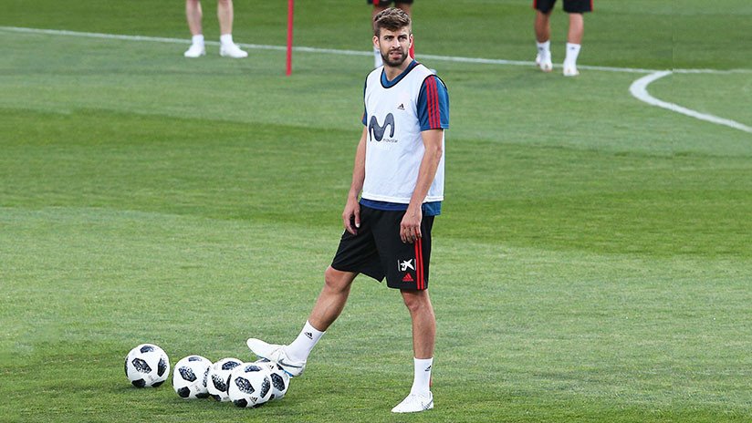 Mundial de Rusia 2018: Piqué se retira con molestias del entrenamiento 