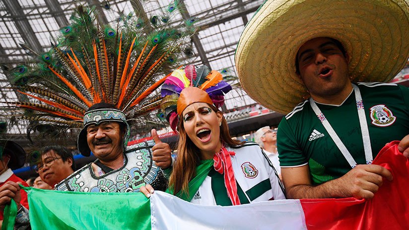Su novia no le dejó ir al Mundial para apoyar a México, pero su silueta se lo pasa genial en Rusia