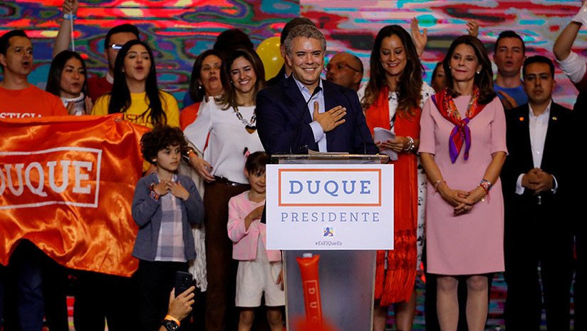 Iván Duque es elegido nuevo presidente de Colombia