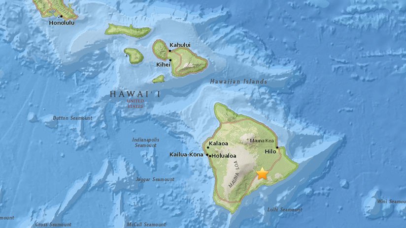 Se registra un temblor de magnitud 5,4 asociado a una erupción volcánica en Hawái