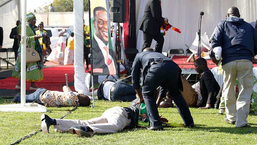 VIDEO: Una explosión sacude el estadio en Zimbabue donde intervenía el presidente Mnangagwa