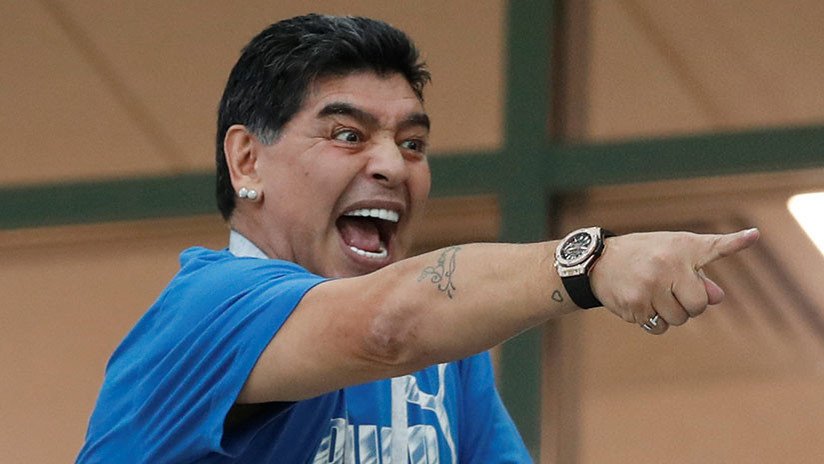 Los gestos de Maradona durante el Nigeria-Argentina desatan una lluvia de memes
