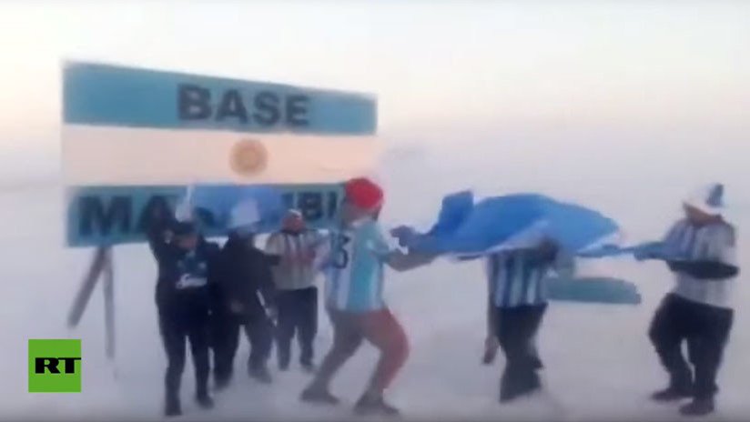 VIDEO: Incluso en la Antártida celebran el pase de Argentina a octavos en el Mundial