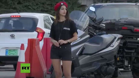 VIDEO: Mujeres policía en pantalones cortos causan revuelo en el Líbano