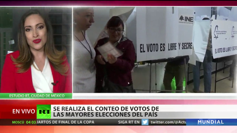 México: Se realiza el conteo de votos de las mayores elecciones del país