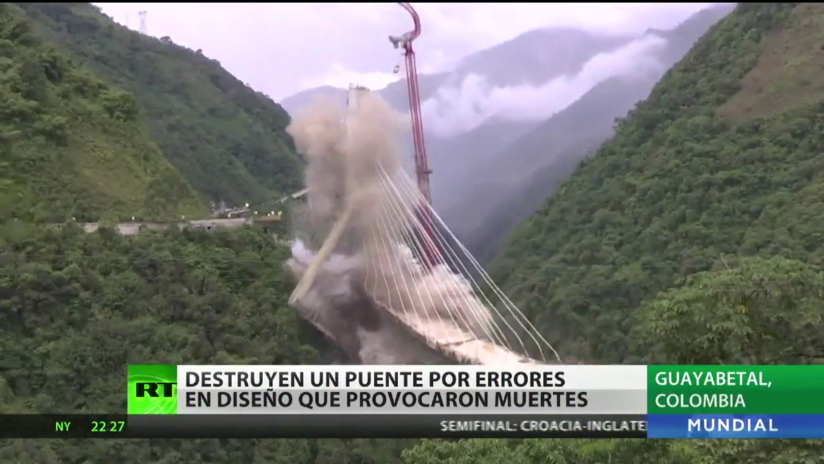 Colombia: Destruyen un puente por errores de diseño que provocaron muertes