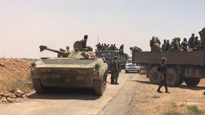 El Ejército de Siria toma el control de la frontera con Jordania
