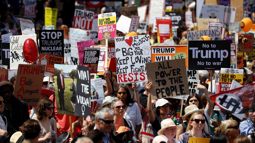 VIDEOS: Protestas en Londres contra la visita de Trump 