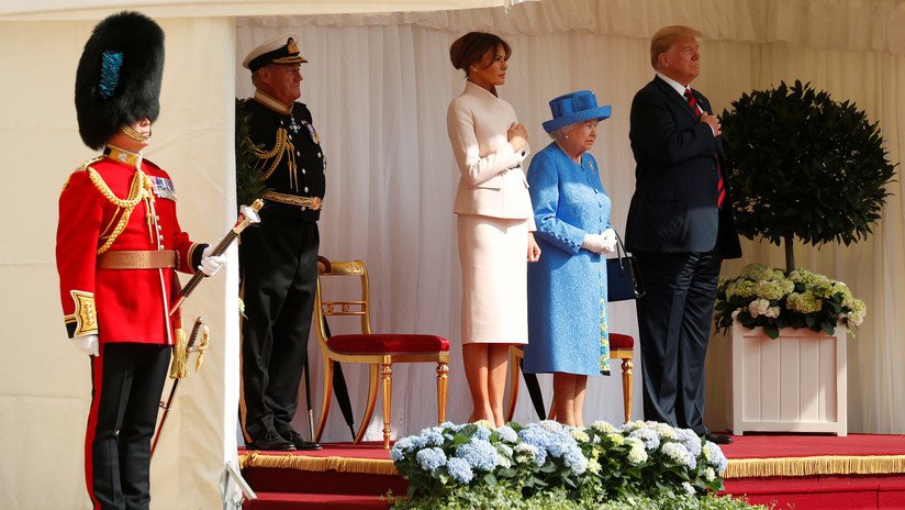 VIDEO: Donald Trump se reúne con la reina británica Isabel II