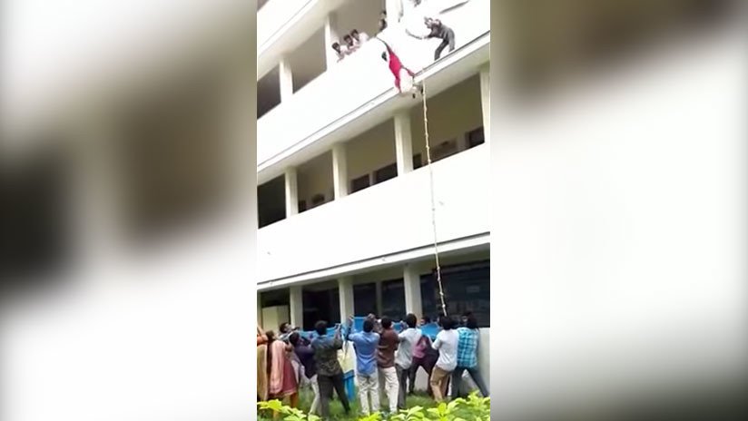 FUERTE VIDEO: Una joven estudiante muere al caer de un tercer piso durante un simulacro