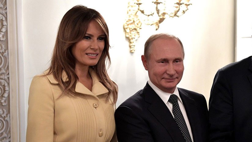 Apretón de manos 'de terror': video del encuentro de Melania Trump con Vladímir Putin se hace viral