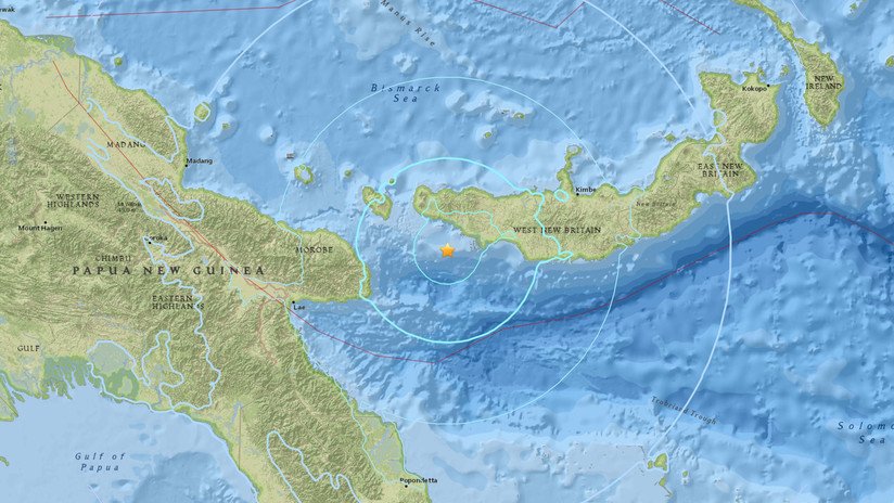 Un sismo de magnitud 5,8 sacude Papúa Nueva Guinea