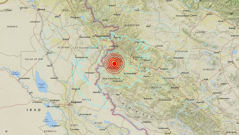 Sismo de magnitud 5,9 en Irán deja al menos 287 heridos