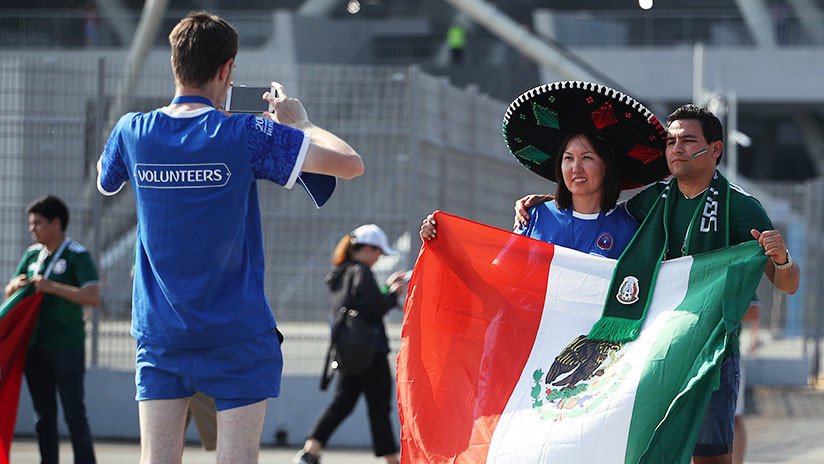 'Gracias, fútbol': Un hincha mexicano encuentra el amor de su vida en el Mundial de Rusia