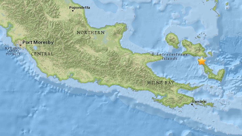 Un terremoto de magnitud 5,4 sacude Papúa Nueva Guinea