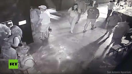 VIDEO: Roban un pequeño tiburón en un acuario haciéndolo pasar por un bebé