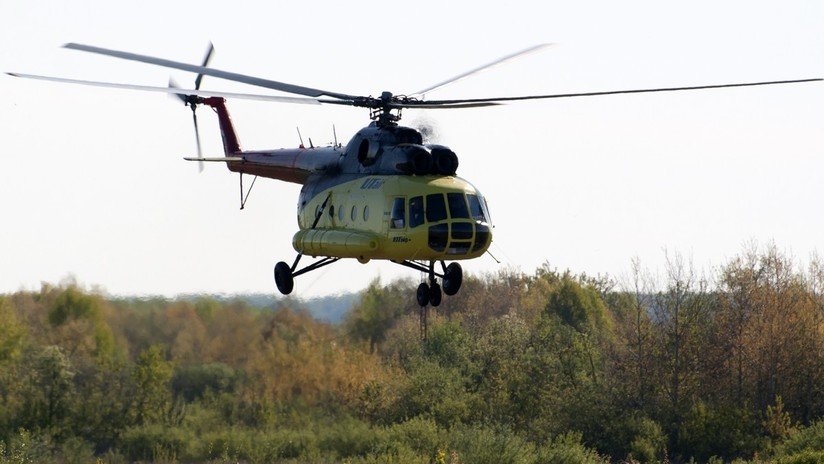 Se desploma en Rusia un helicóptero con 18 personas a bordo