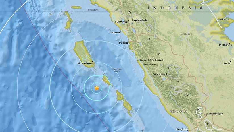 Se registra un terremoto de magnitud 5,5 cerca de la isla indonesia de Siberut