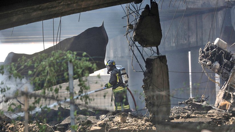 Impactantes imágenes de la explosión en Bolonia 