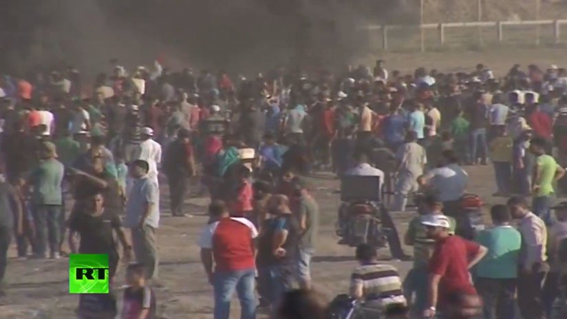 VIDEO: Violentas protestas en la frontera de Gaza