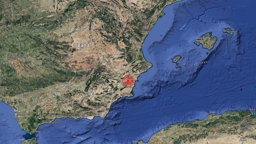 Se registra un terremoto de magnitud 4,2 en el sur de España