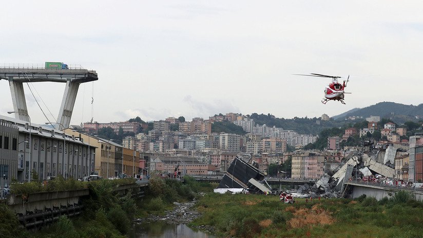 Tragedia en Italia: Lo que se sabe hasta ahora sobre el derrumbe del puente de Génova