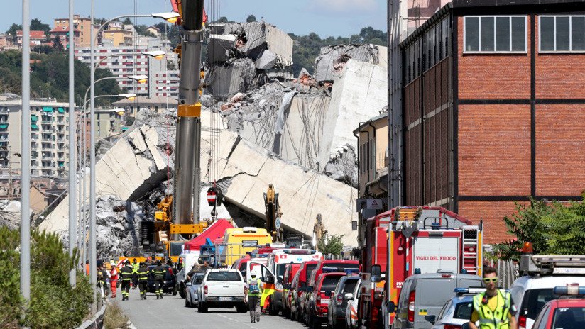 Italia declara el estado de emergencia en Génova durante 12 meses tras el derrumbe mortal del puente