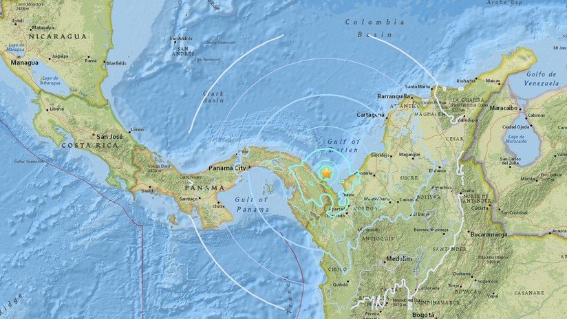 Un sismo de 5,6 se registra en el mar Caribe frente a las costas de Colombia y Panamá