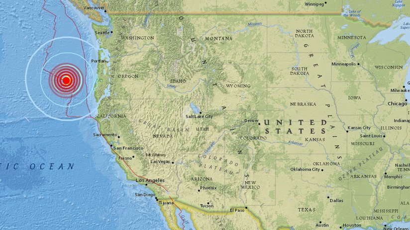 EE.UU.: Un sismo de magnitud 6,2 sacude Oregón