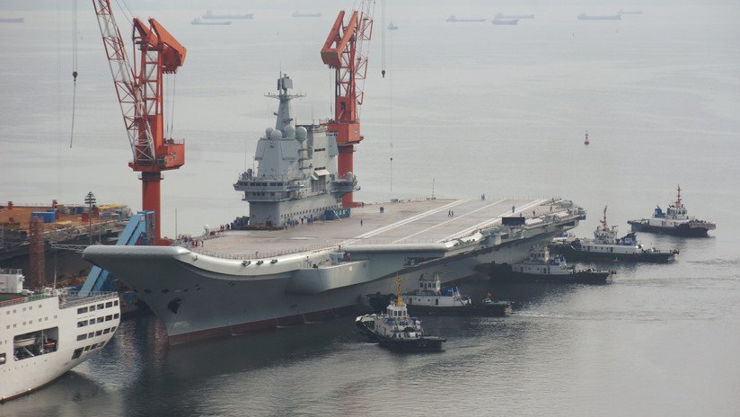 China realiza la segunda prueba a su primer portaviones de fabricación nacional