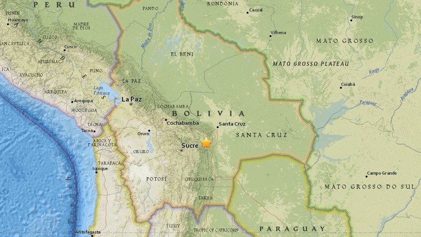 VIDEOS: Un sismo de magnitud 5,0 sacude el centro de Bolivia