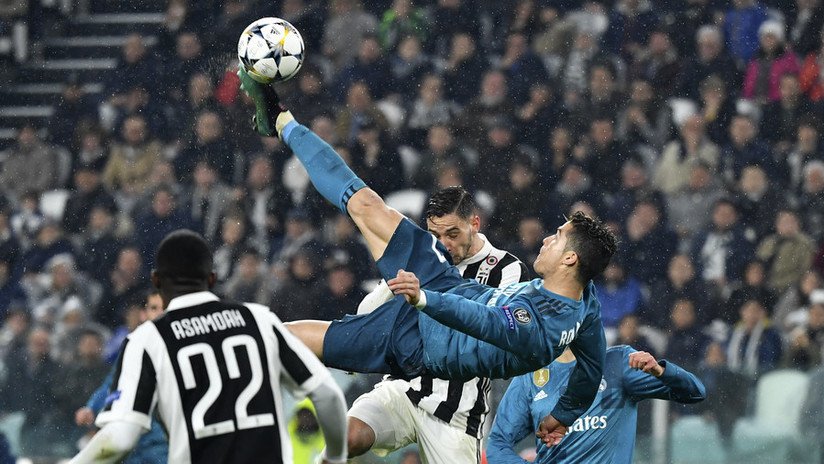 Votan el gol de tijera de Ronaldo contra la Juventus como el mejor de la temporada