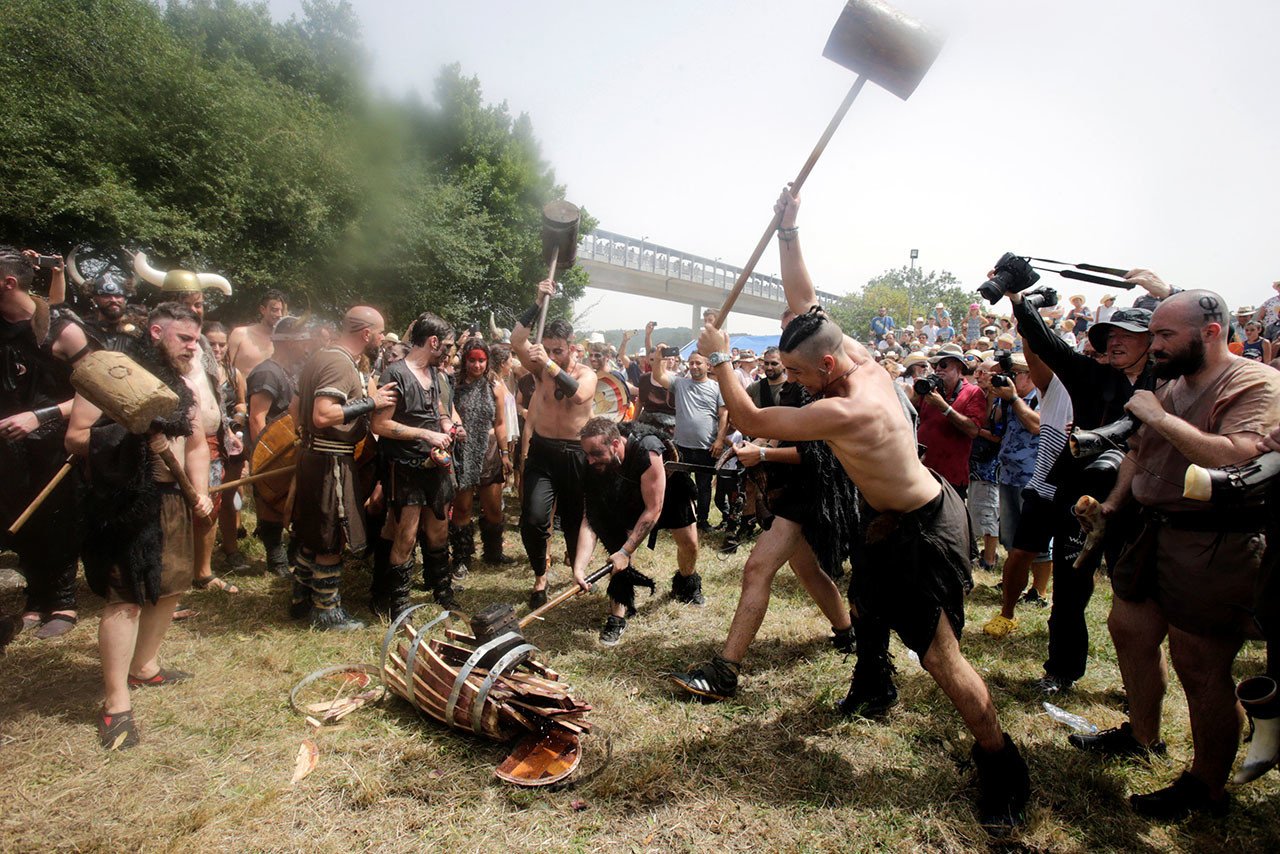 Artistry of man: roskilde festival - vikings run amok