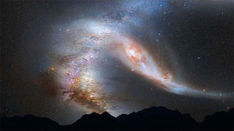 FOTO: La NASA divulga una imagen espectacular de la 'hermana mayor' de la Vía Láctea 