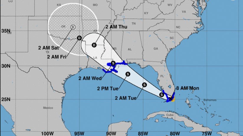 La tormenta tropical Gordon se forma a pocos kilómetros de Florida