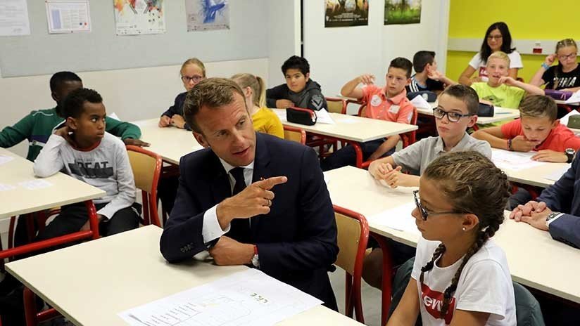 Niños y adolescentes franceses regresaron a las clases, pero sin celulares