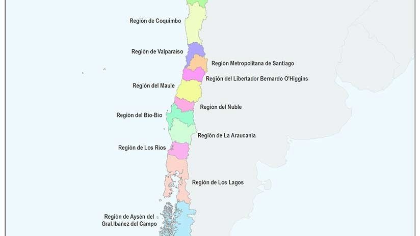Así es el nuevo mapa de Chile tras el nacimiento de una nueva región