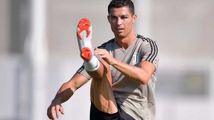 FOTOS: Cristiano Ronaldo se entrena con un ojo morado 