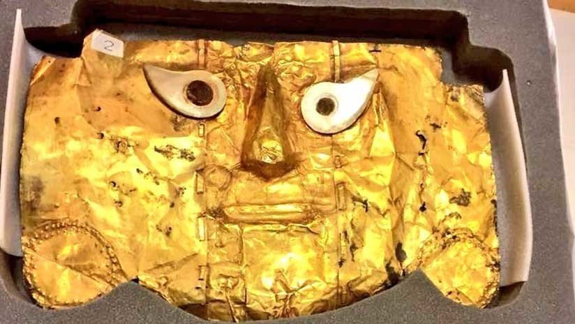 Perú recupera una milenaria máscara de oro tras casi 20 años de batalla judicial con Alemania